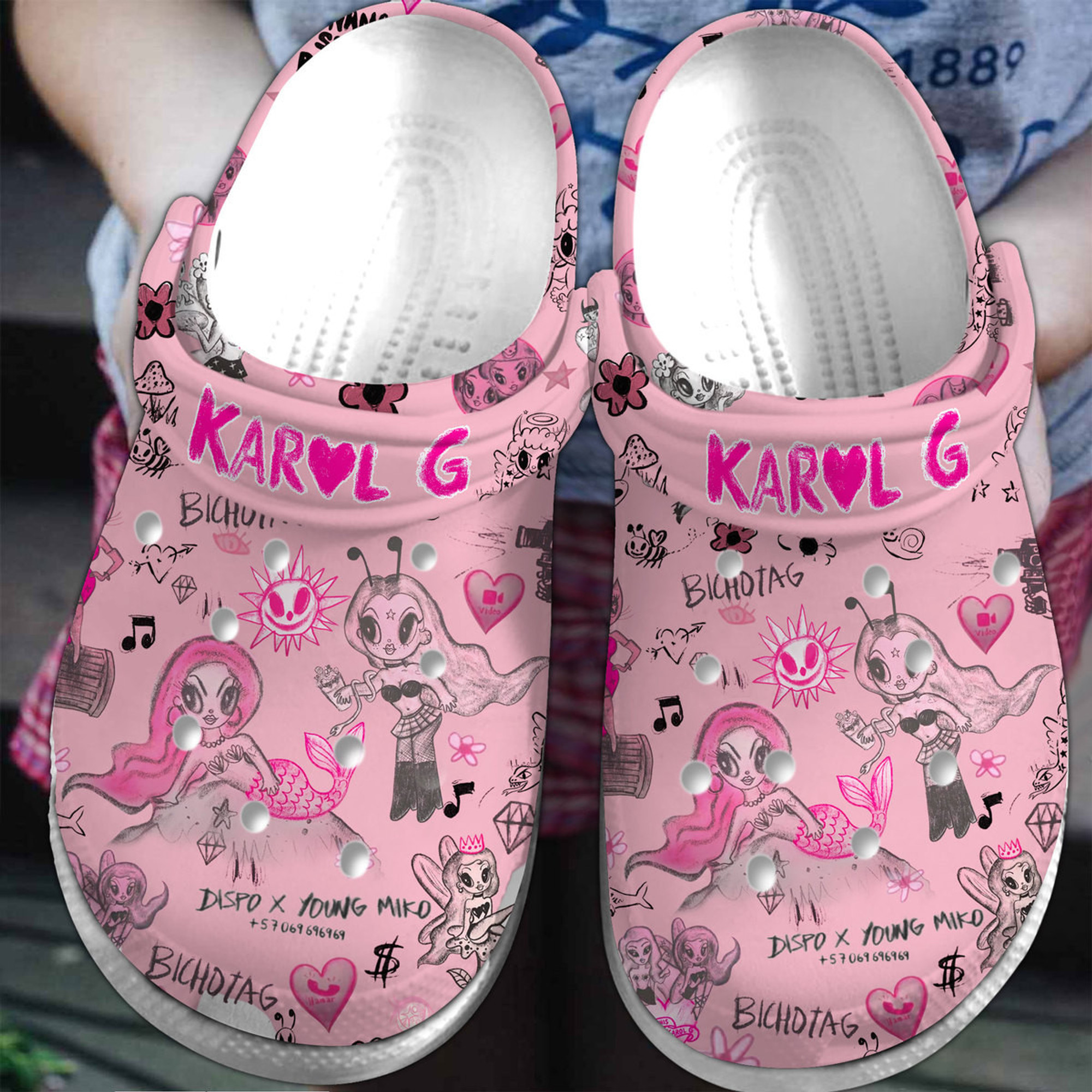 Karol G 3D Crocs Crocband Clogs Shoes