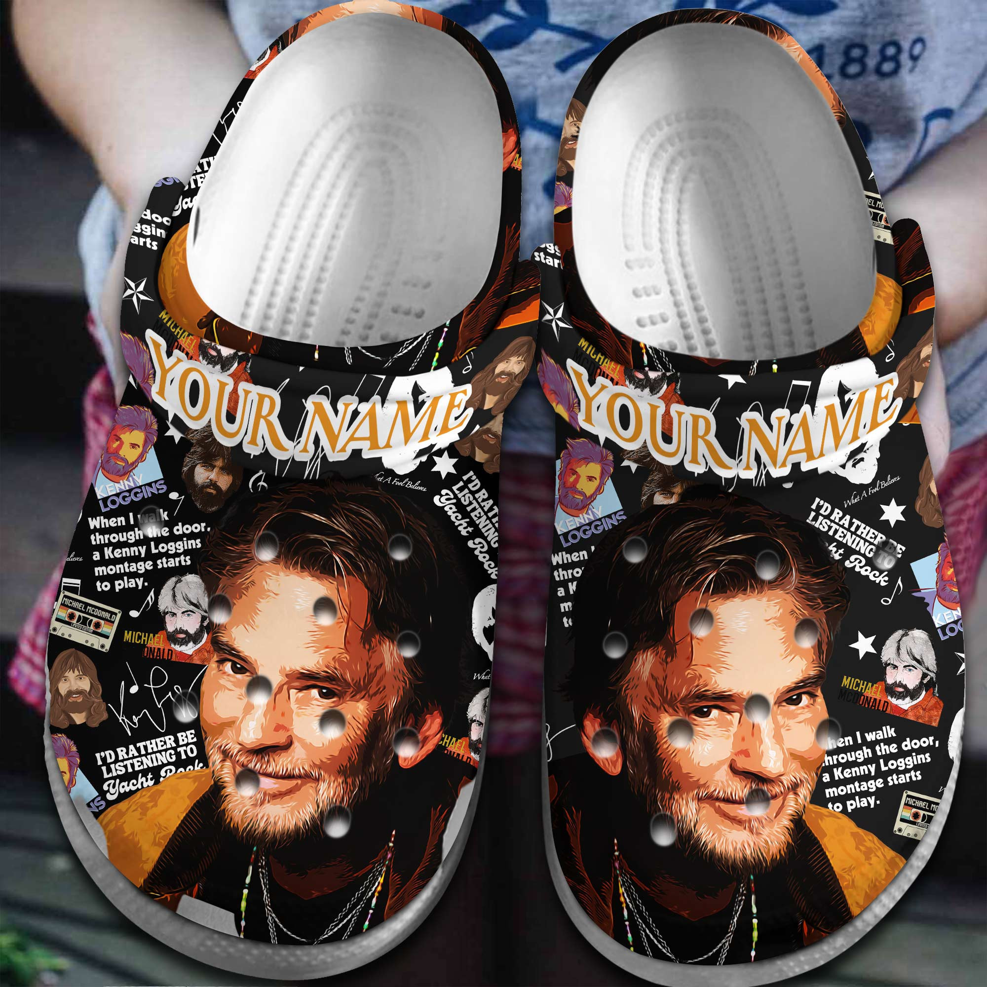 Michael Mcdonal 3D Crocs Crocband Clogs Shoes