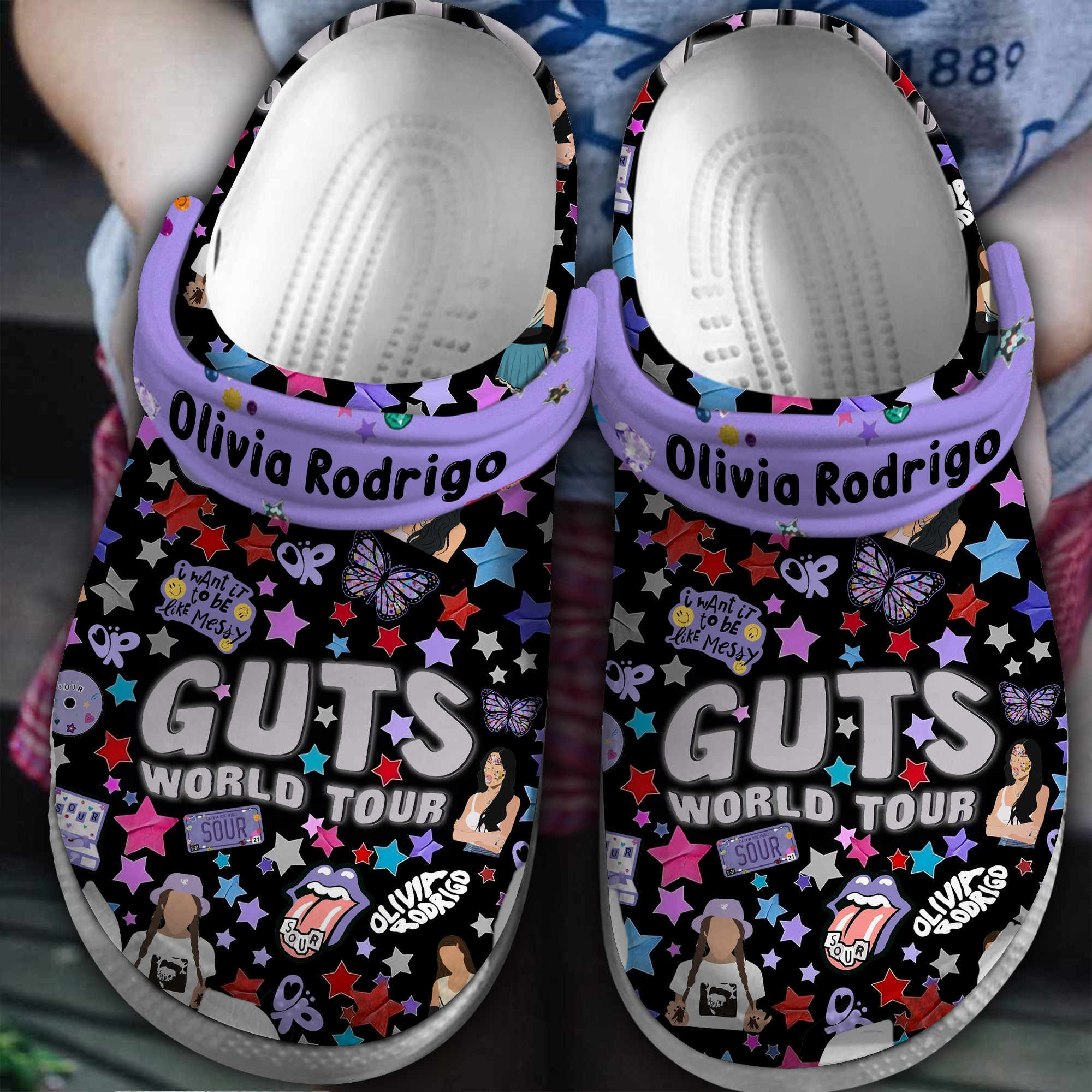 Olivia Rodrigo 3D Crocs Crocband Clogs Shoes