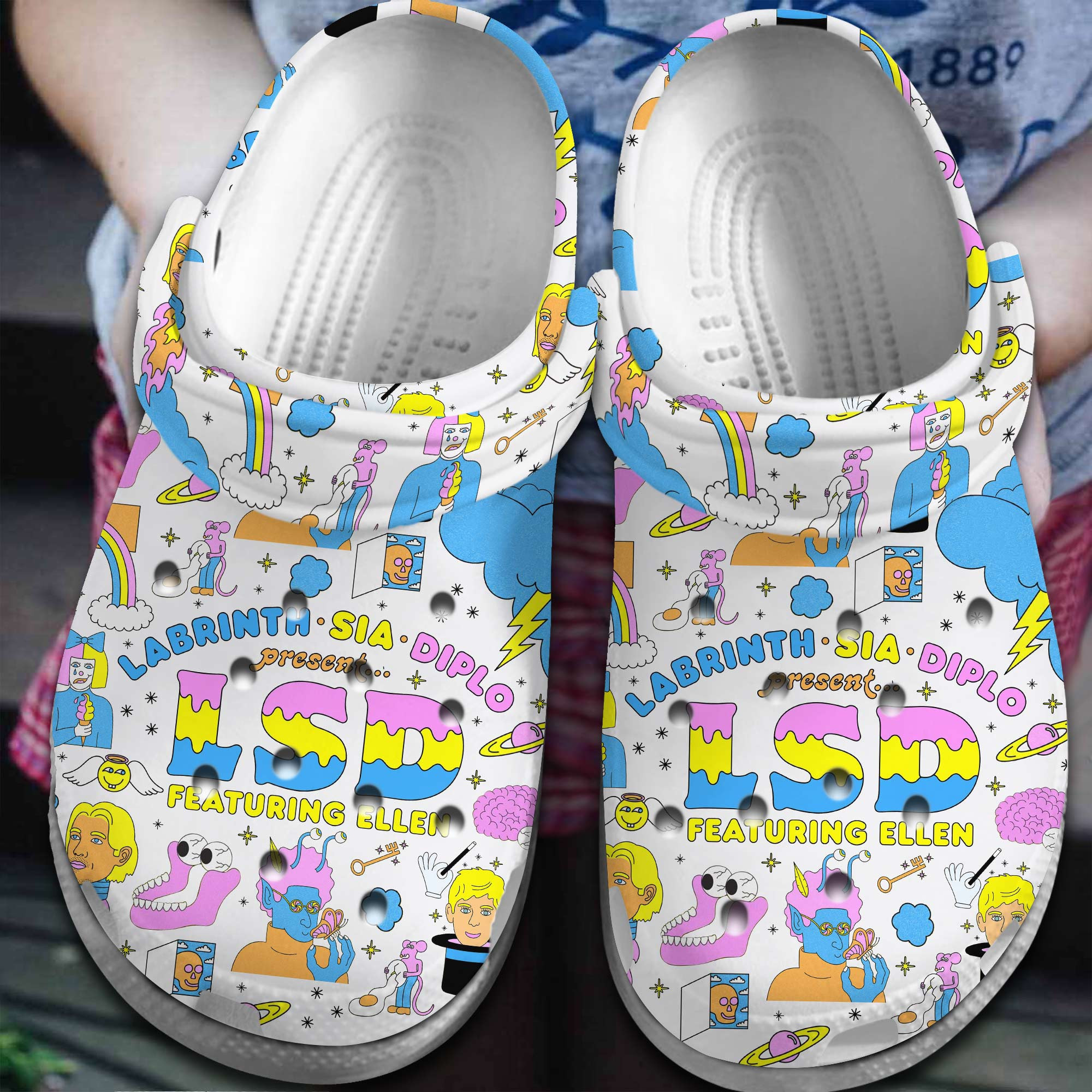 Lsd 3D Crocs Crocband Clogs Shoes