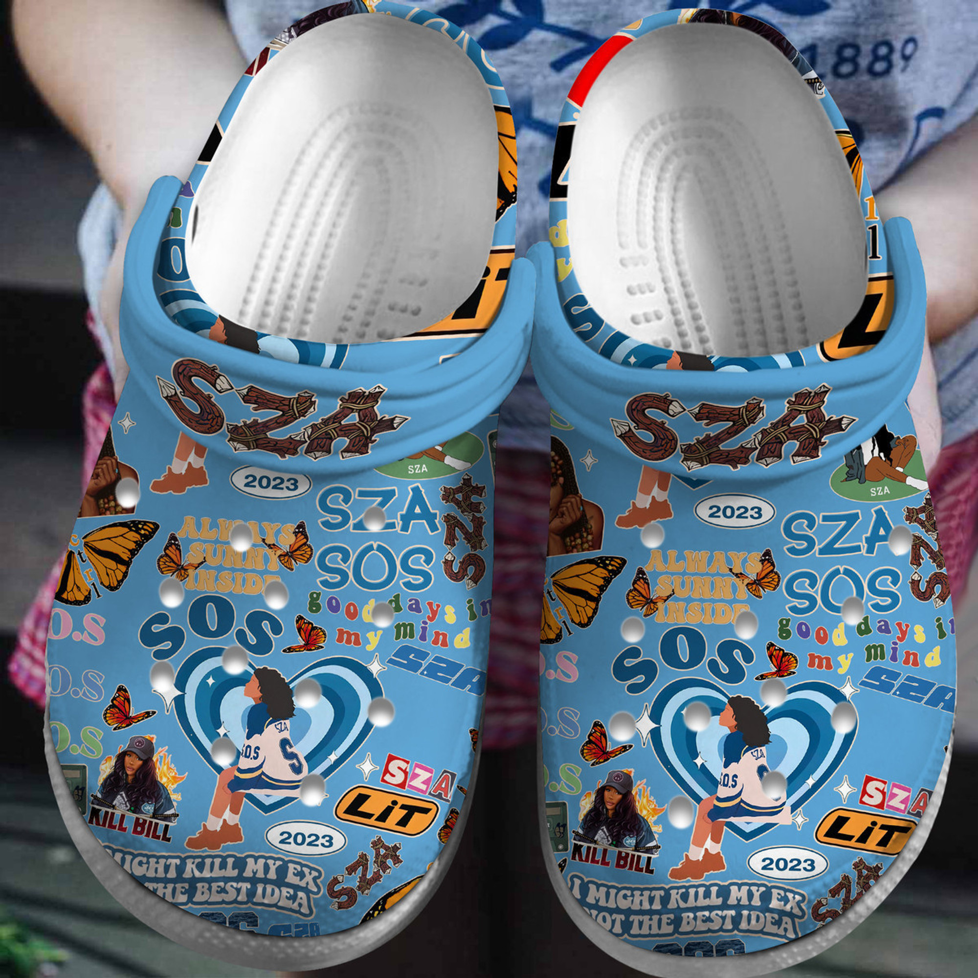 Sza 3D Crocs Crocband Clogs Shoes