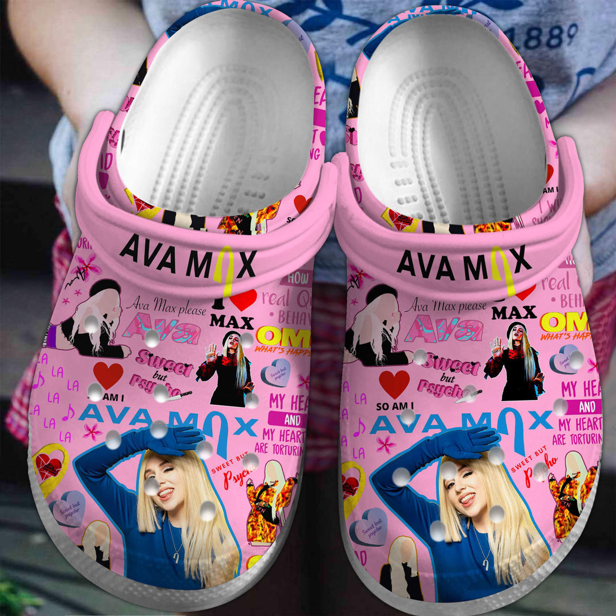 Ava Max 3D Crocs Crocband Clogs Shoes
