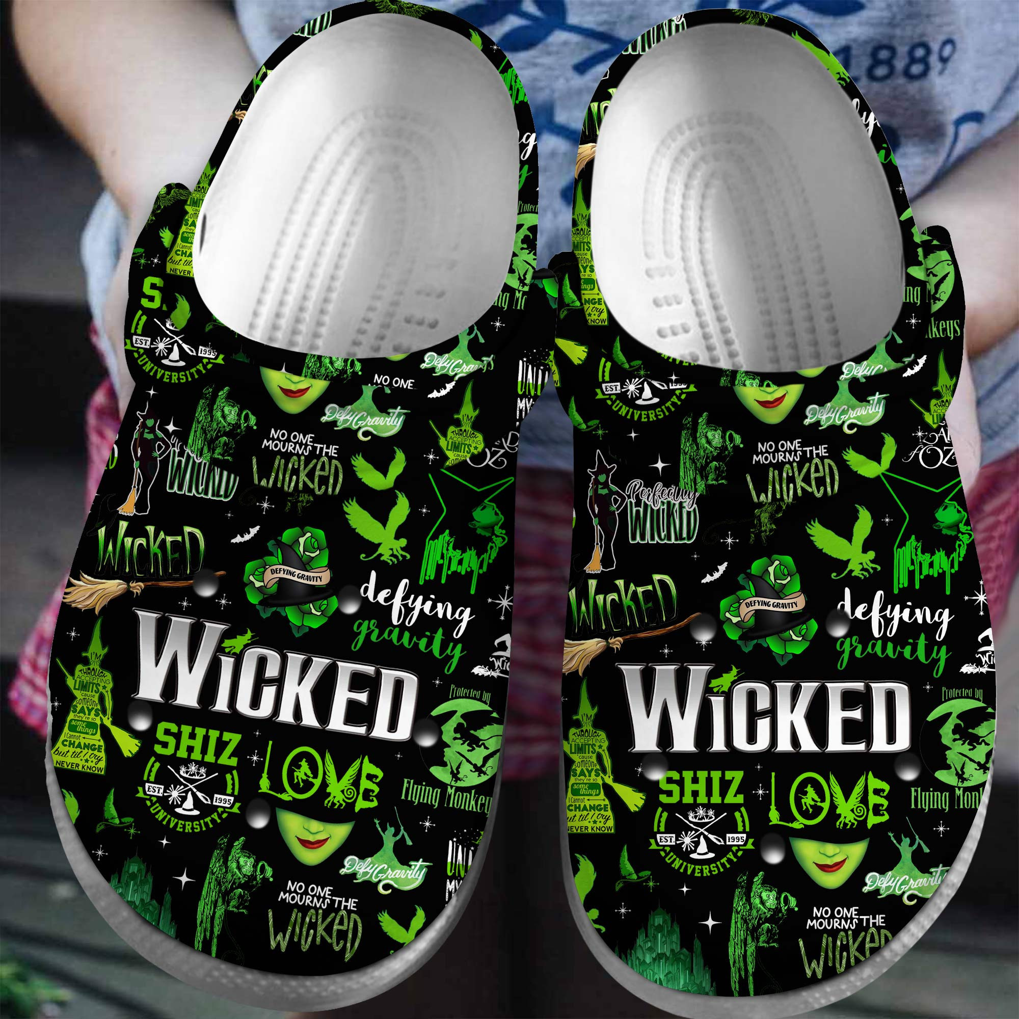 Wicked Music Crocs Crocband Clogs Shoes