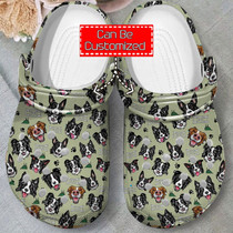 Border Collie Pattern Crocs For Men And Women