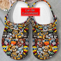 Dogs Collection Pattern Crocs For Men And Women