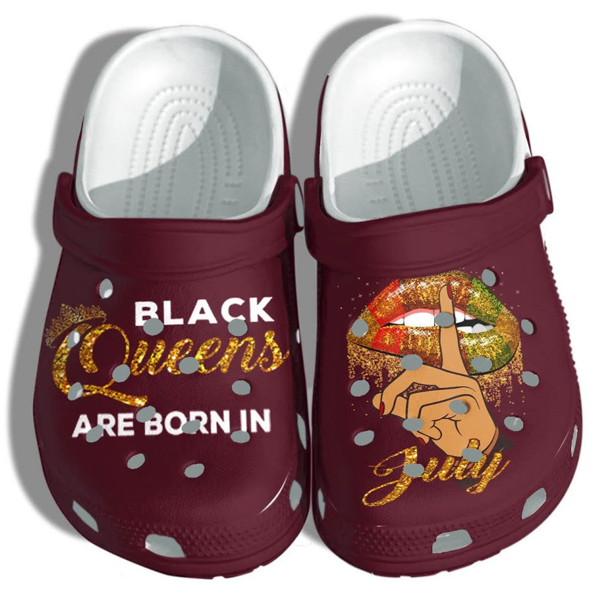 Black Queen July Birthday Crocs Gifts For Black Girl Women