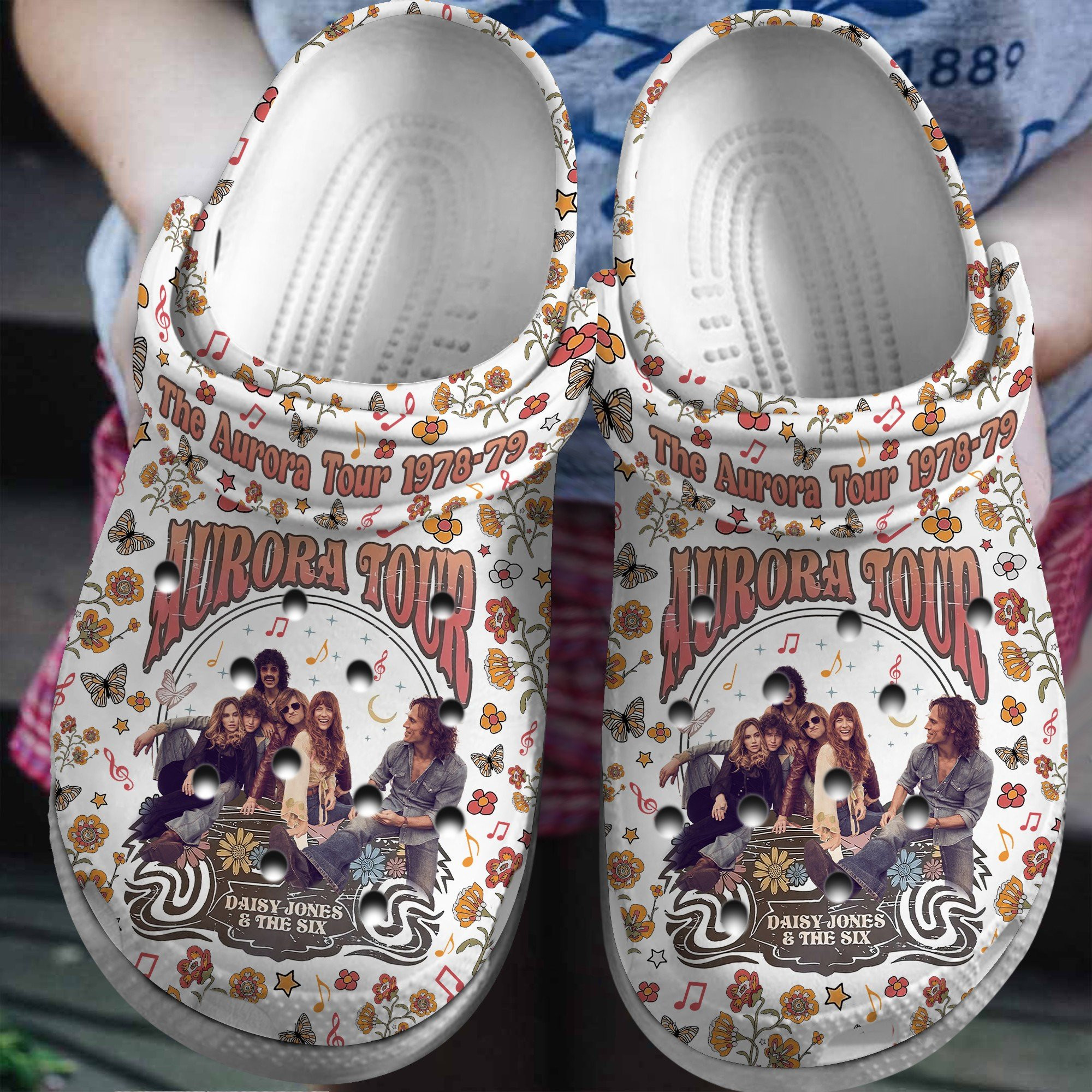 The Aurora Tour Crocs Crocband Clogs Shoes