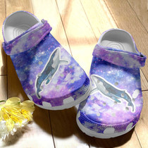 Magical Humpblack Whale Underwater Animal Gift For Lover Rubber Crocs Comfy Footwear