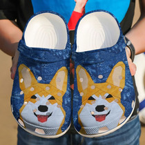 Corgi Dog Animal For Men And Women Gift For Fan Classic Water Rubber Crocs Comfy Footwear