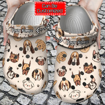 Cute Dog Breeds Pattern Crocs For Men And Women