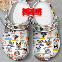 Dogs Collection Pattern Crocs For Men And Women