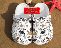 Cat Pattern Gift For Lovers Comfortable Summer Crocs For Men And Women