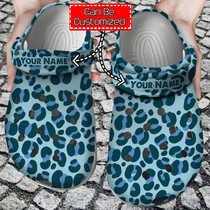 Personalized Animal Blue Print Pattern Clog Shoes For Men And Women