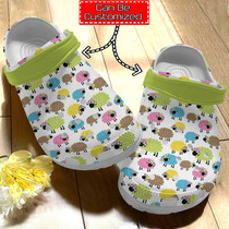 Personalized Farmer Lovely Sheeps Pattern Crocs For Men And Women