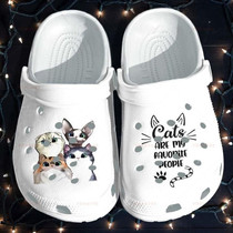 Cutie Cats Shoes For Who Love Favorite With Cats Gift For Lover Rubber Crocs Comfy Footwear