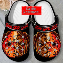 Honor Mask Pug Dog Clog Shoes Animal Print