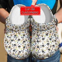 Golden Retriever Pattern Clog Shoes For Men And Women