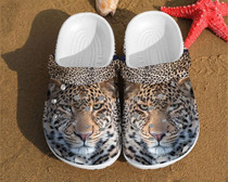 African Leopard 3D Animal Unisex Clog Shoes