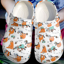 Cute Sloth Pattern Shoes,Cute Animal Crocbland Clog Birthday Gift