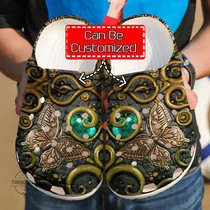 Animal Butterfly Ancient Clog Shoes