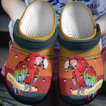 Angry Parrot Shoes,Animal Crocbland Clog Birthday Gifts For Men Friends