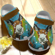 Lovely Donkey Shoes,Funny Animal Farm Clogs Gift For Men Women