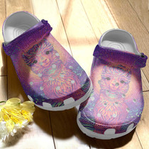 Astral Alpaca Shoes,Animal Art Clog Gift