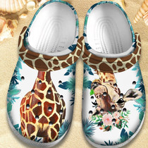 Cute Giraffe Shoes,Funny Animal Clog Gift For Women Men Boy Girl