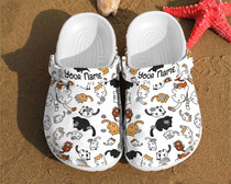 Cat Pattern Gift For Lovers Comfortable Summer Rubber Clog Shoes Comfy Footwear