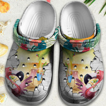 Flamingo Enjoy Summer Beach Shoes Summer 2022 Custom Shoes Birthday Gift For Men Women