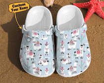 Llama Llama Pattern Alpaca Gift For Lovers Comfortable Summer Clog Shoes For Men And Women