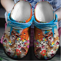 Cats On The Beach Shoes Funny Cat Summer 2022 Custom Shoes Gift For Men Women Boy Girl