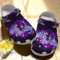 Magical Ocean With Purple Turtle Ocean Beach Summer Shoes