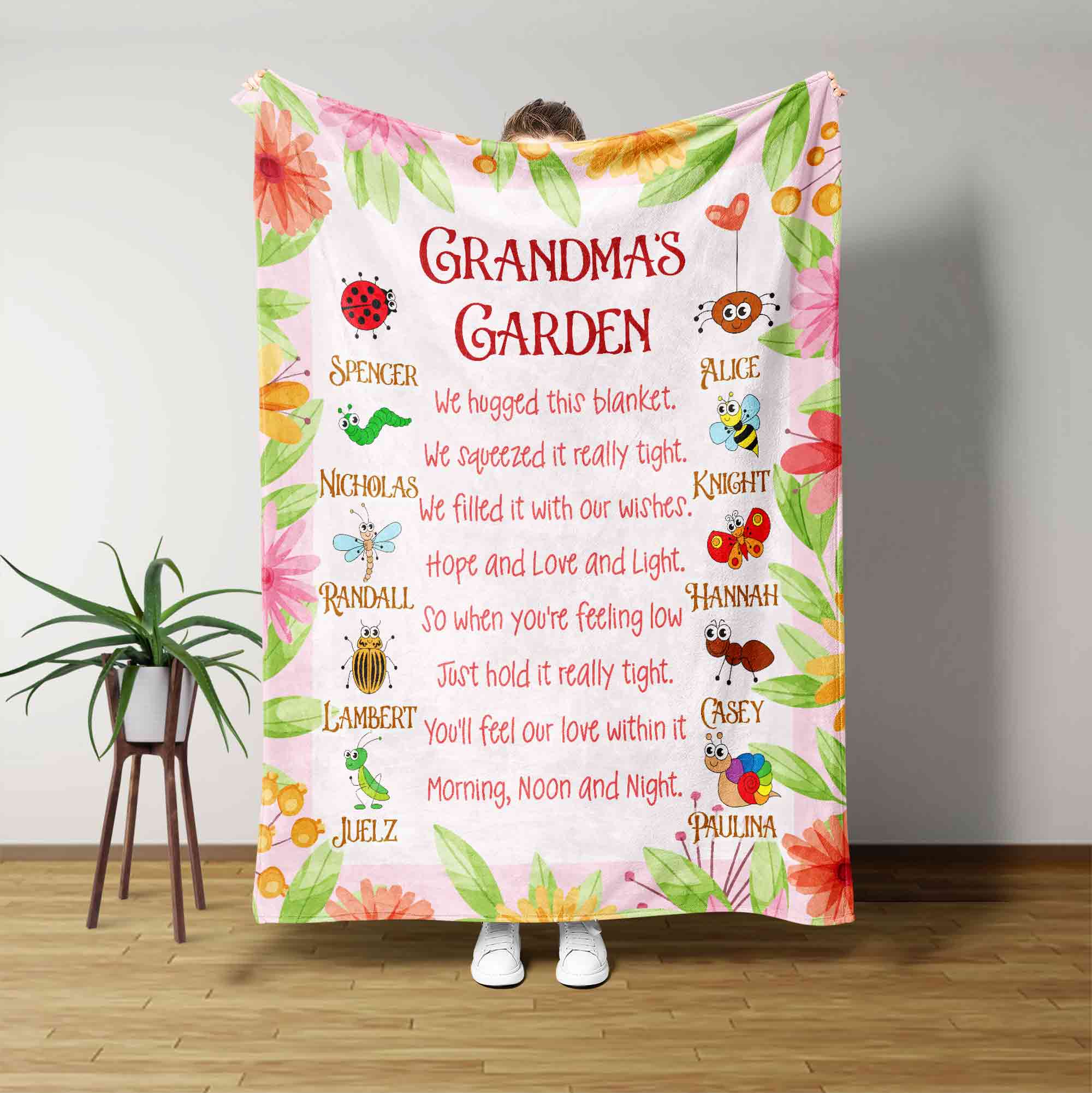 Grandmas Garden, Grandma Gift Blanket