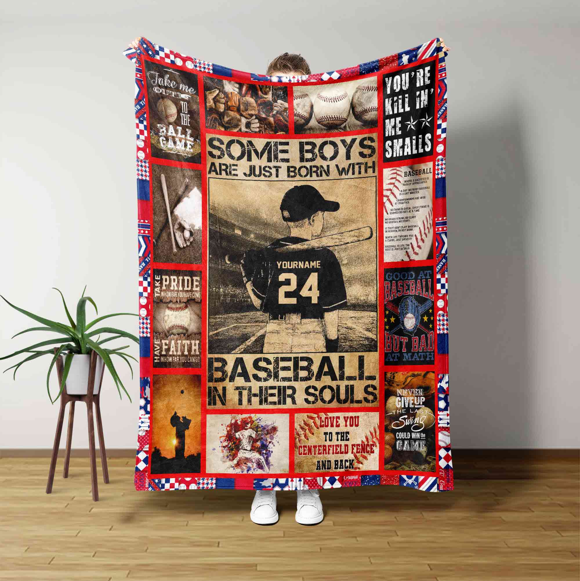 Some Boys Born With Baseball Blanket