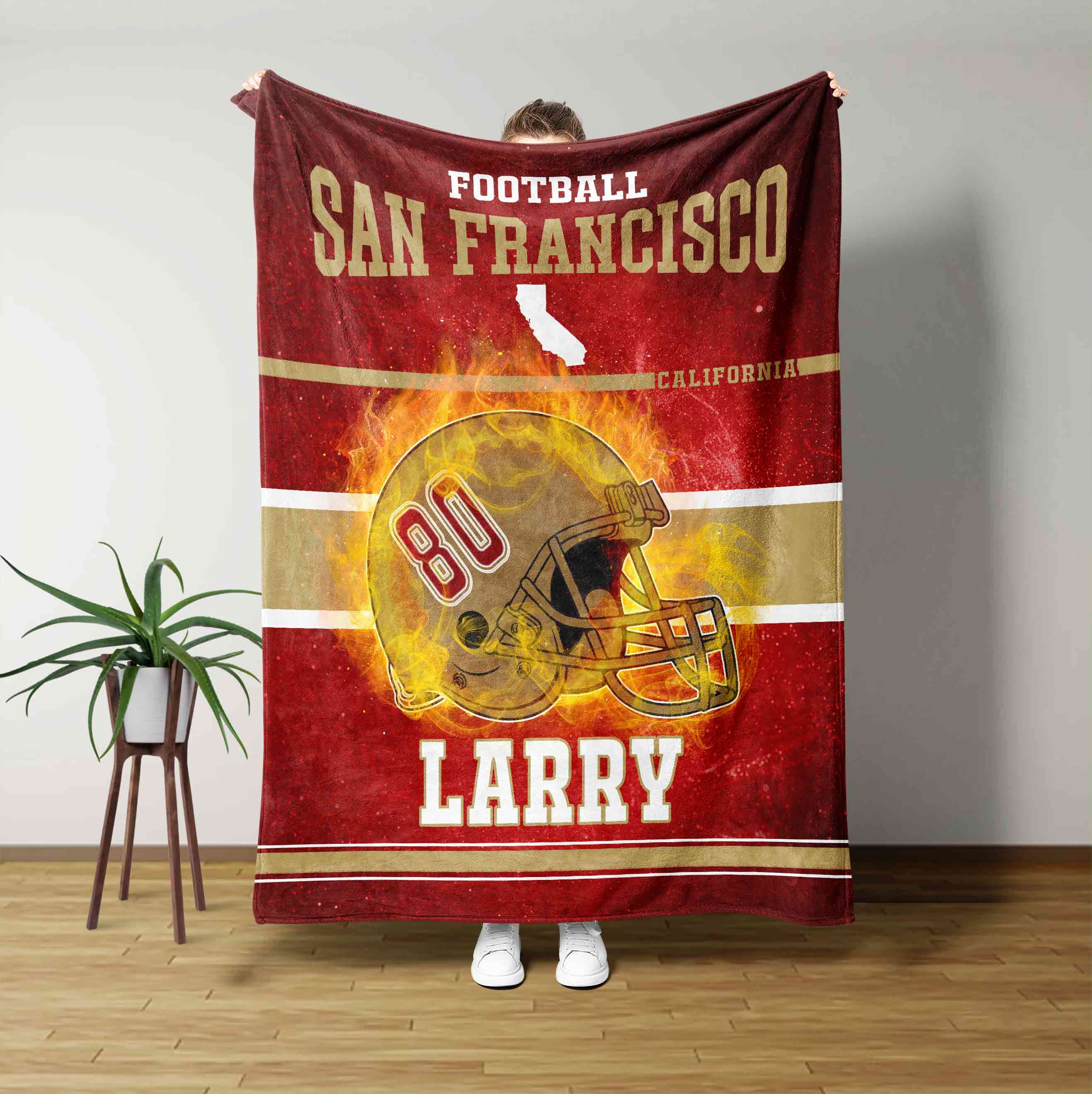 Football San Francisco Team Blanket