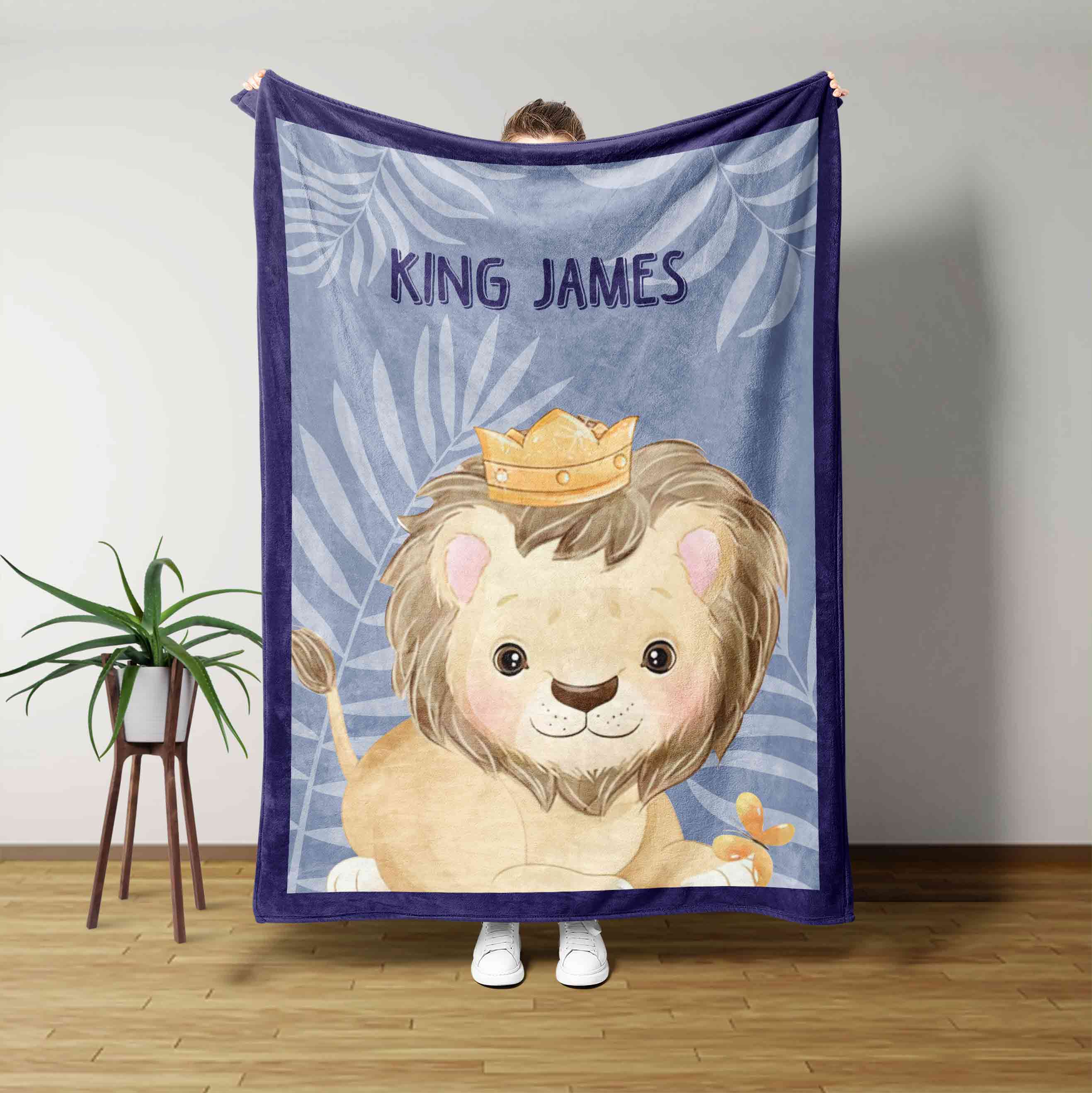 Lion King Custom Name Blanket
