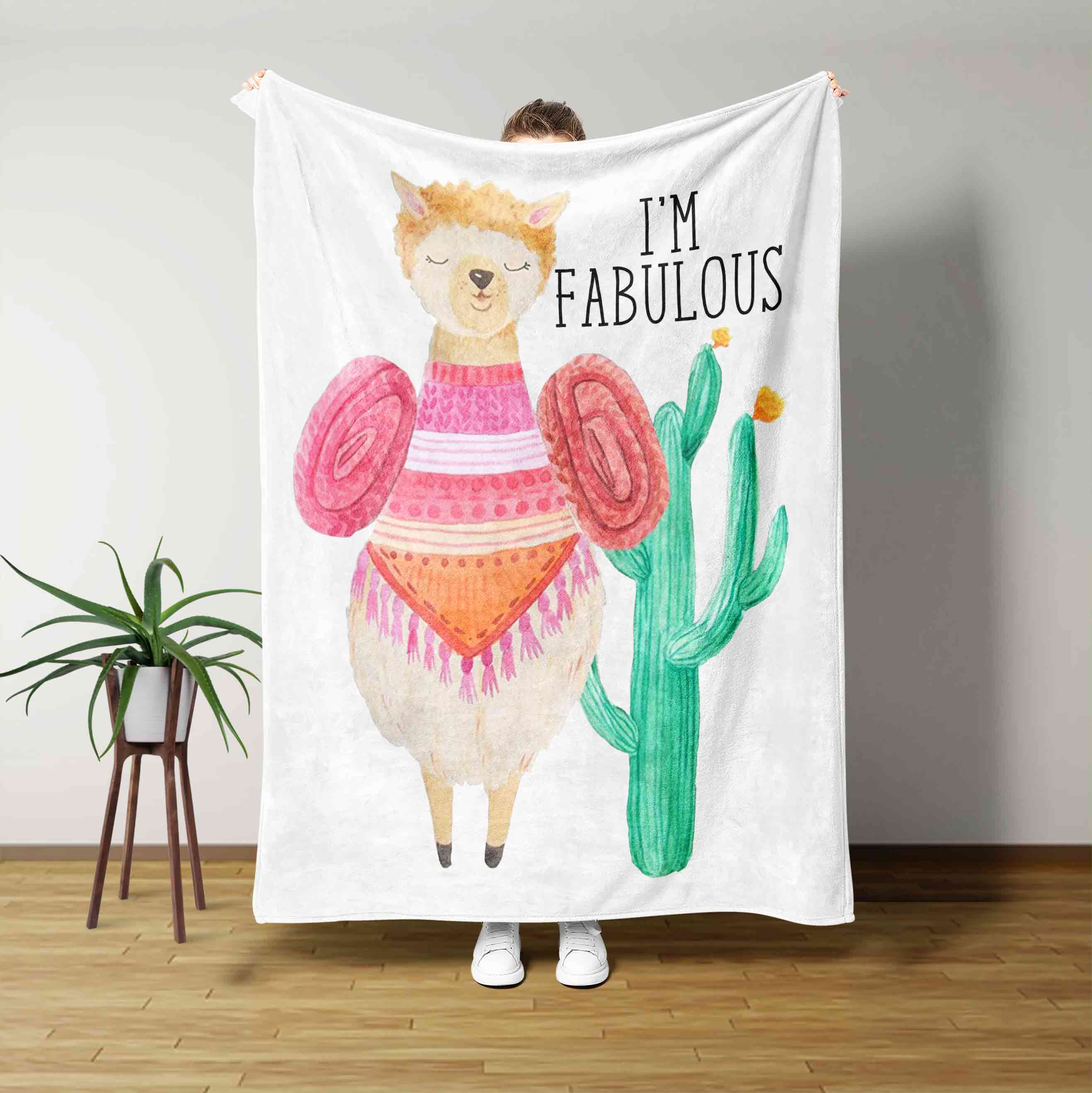 Im Fabulous Llama Blanket