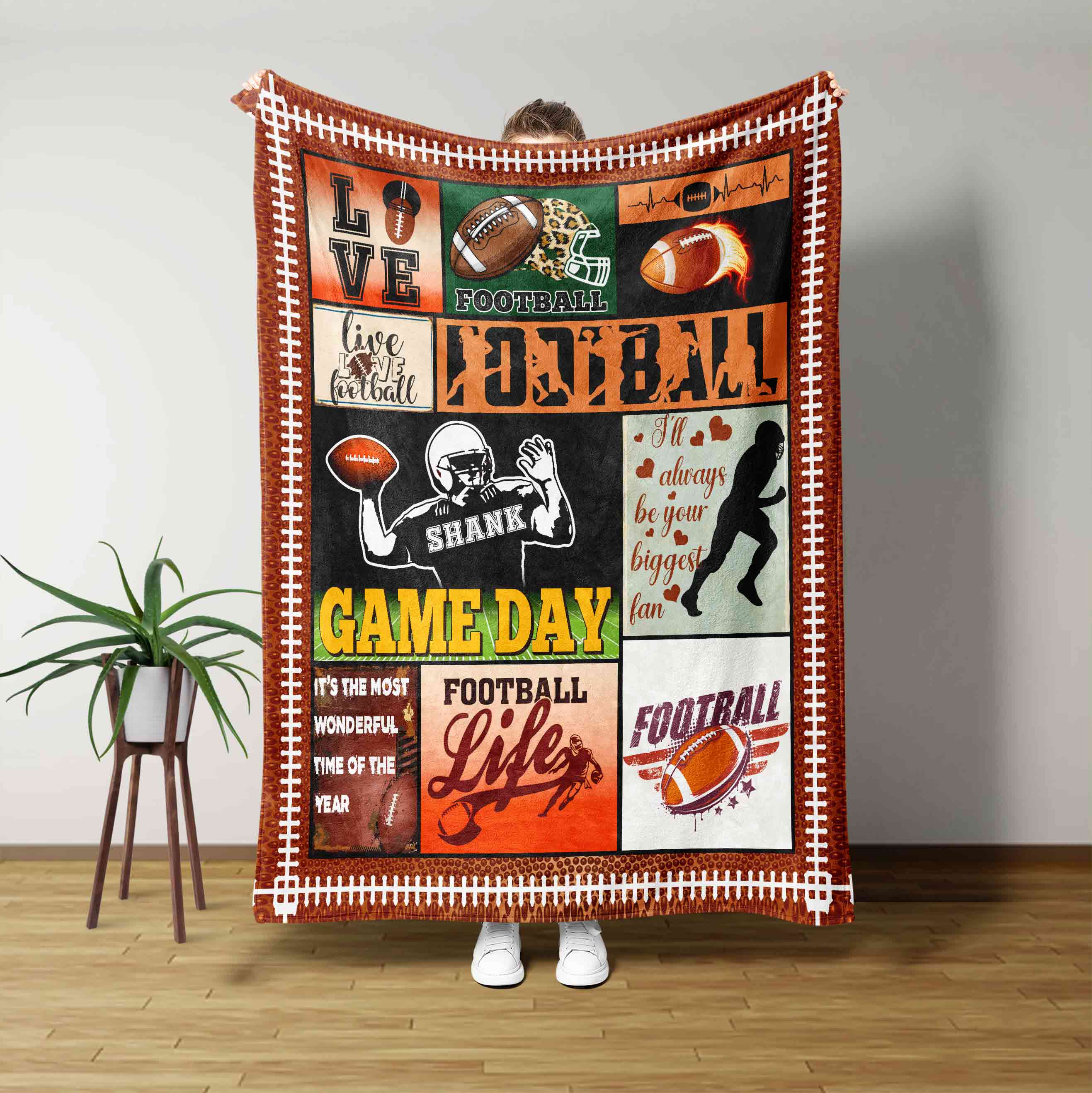 American Football Game Day Blanket