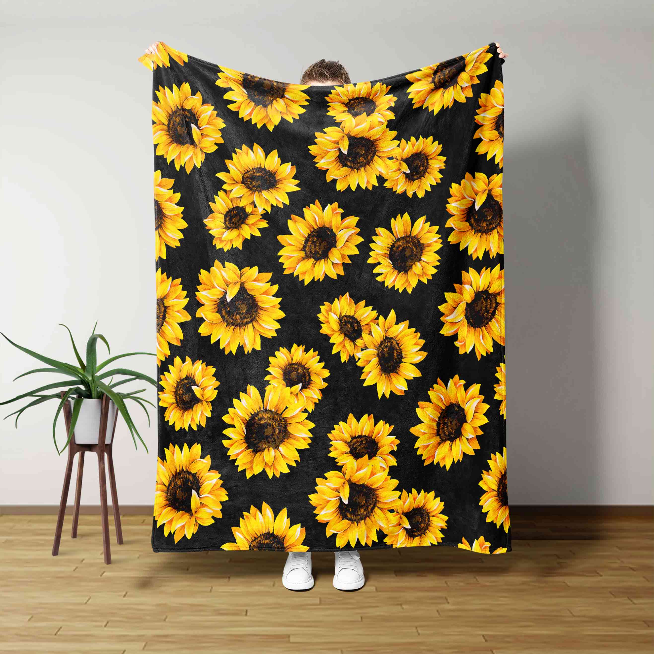 Sunflower In Autumn Blanket