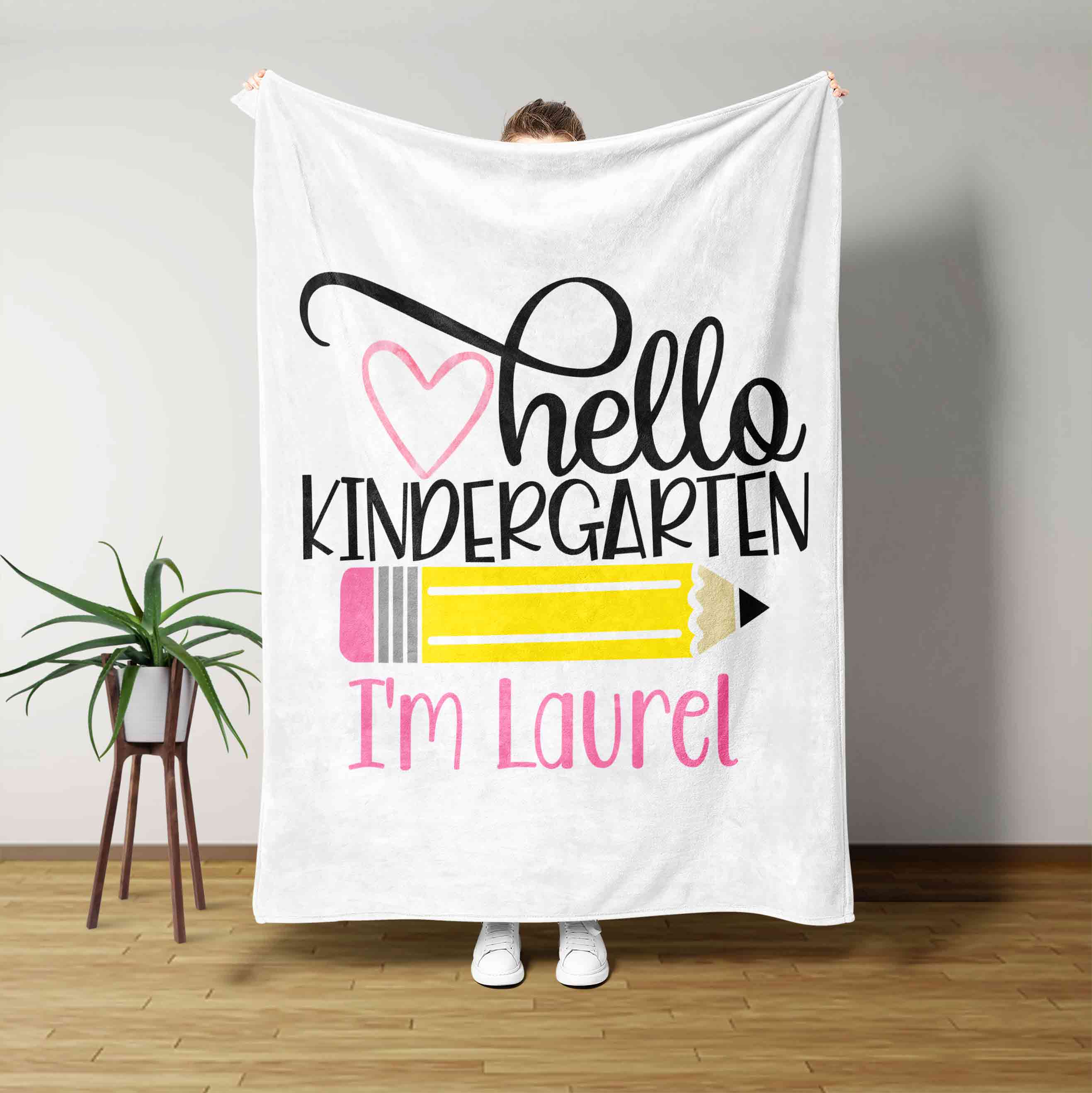 Hello Kindergarten Im... Custom Name Blanket
