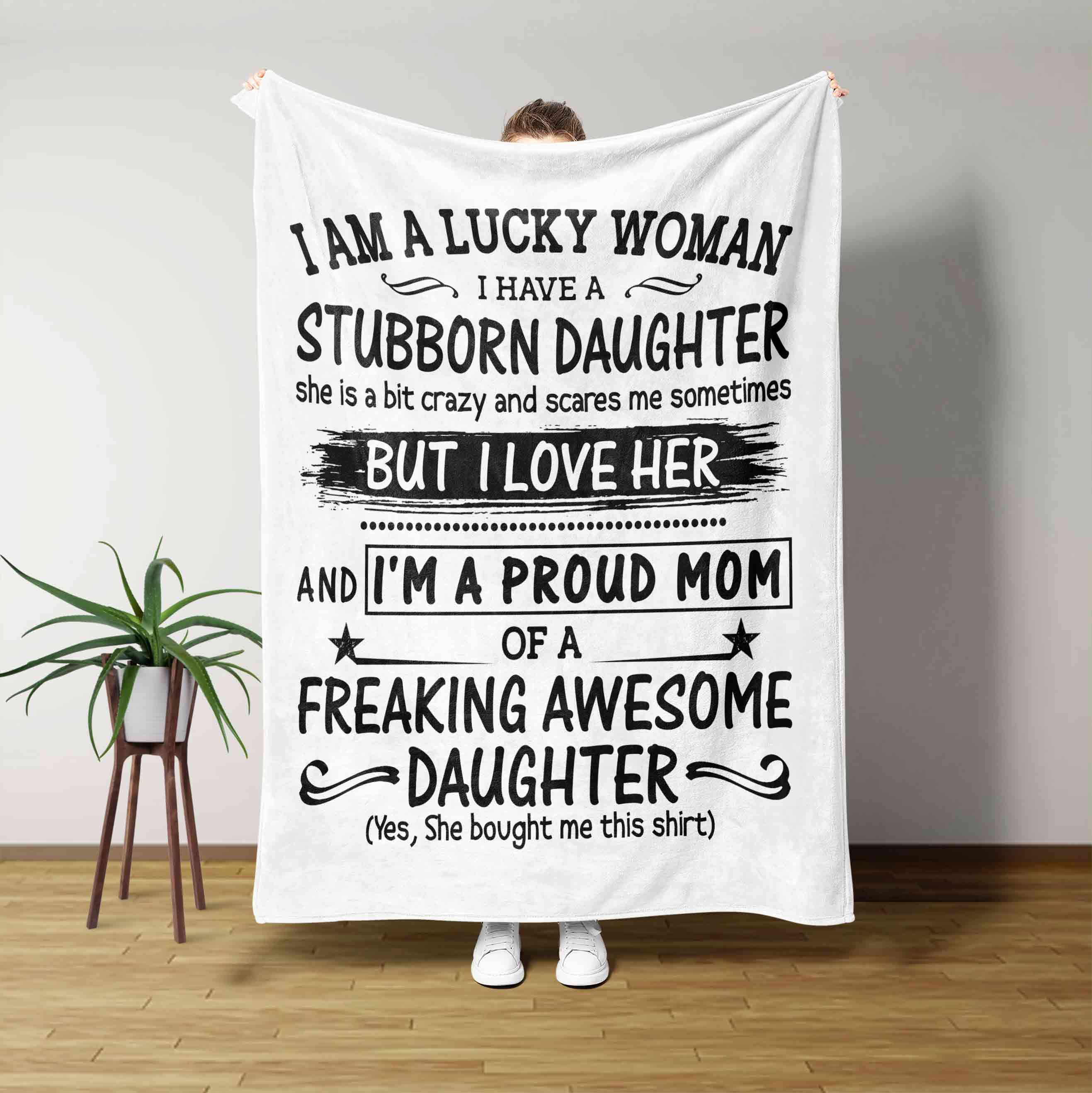 I Am A Lucky Woman Blanket