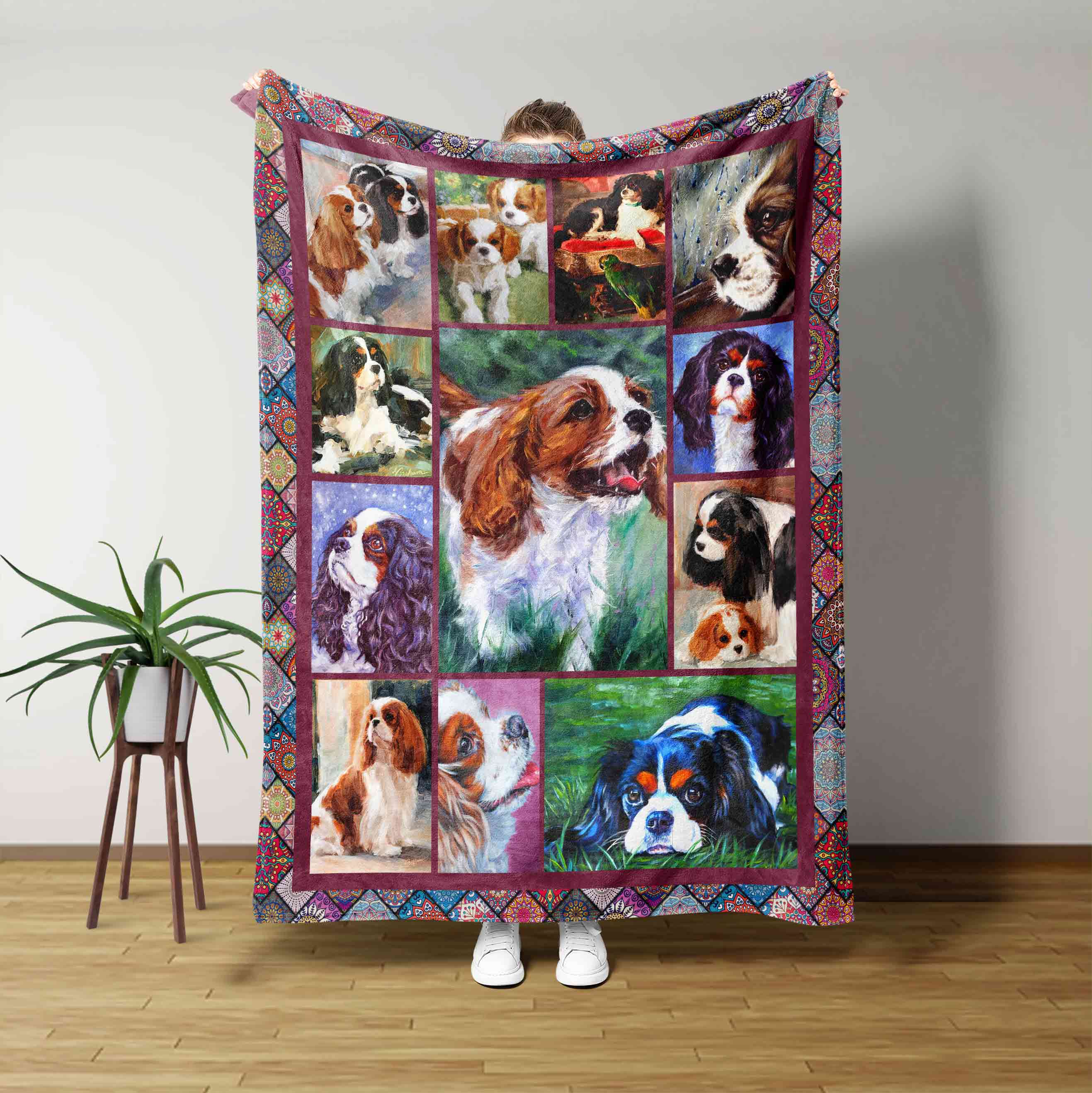 Pet Spaniel Dog Blanket