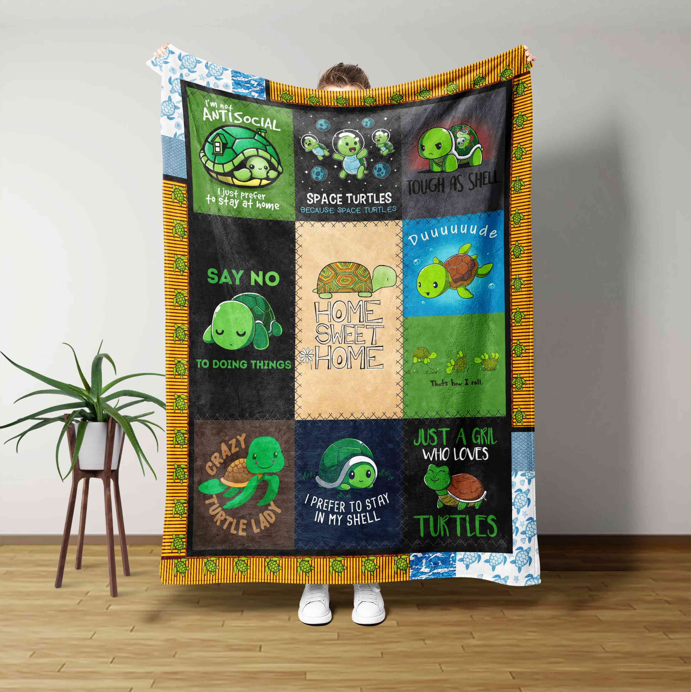 Turtle Home Sweet Home Blanket