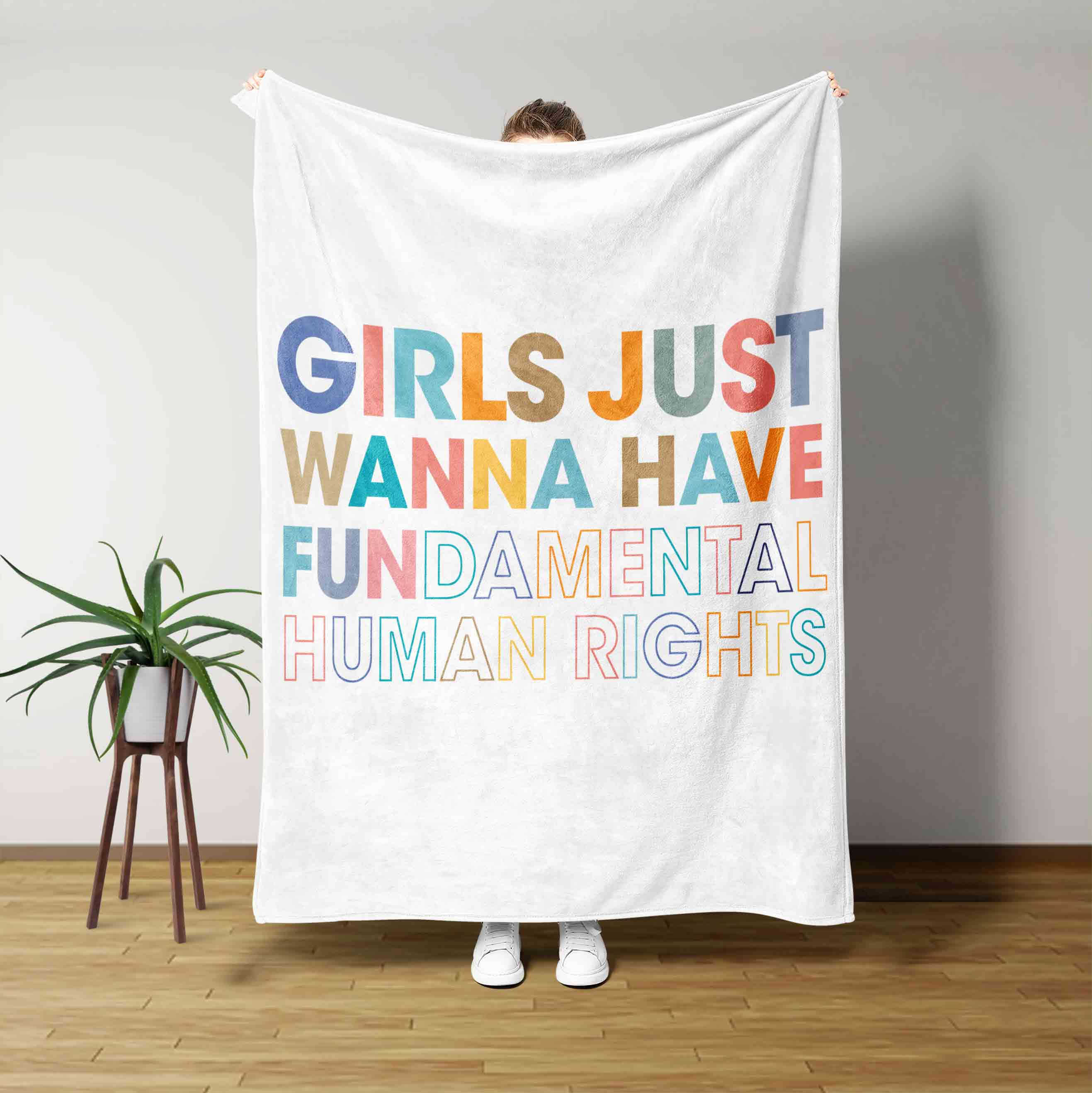 Girls Just Wanna Have Fundamental Human Rights Blanket