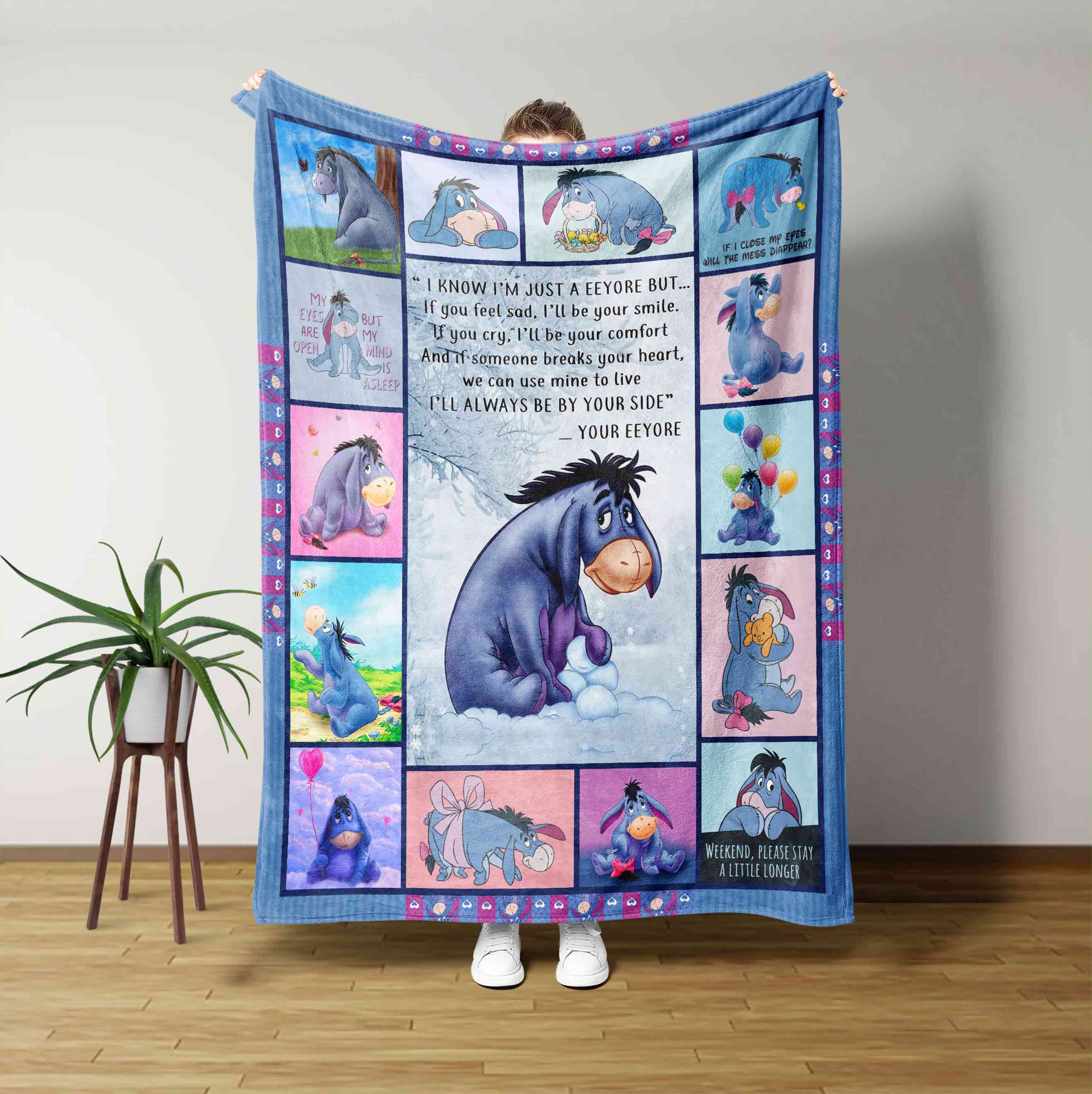 Eeyore Ill Always Be By Your Side Blanket