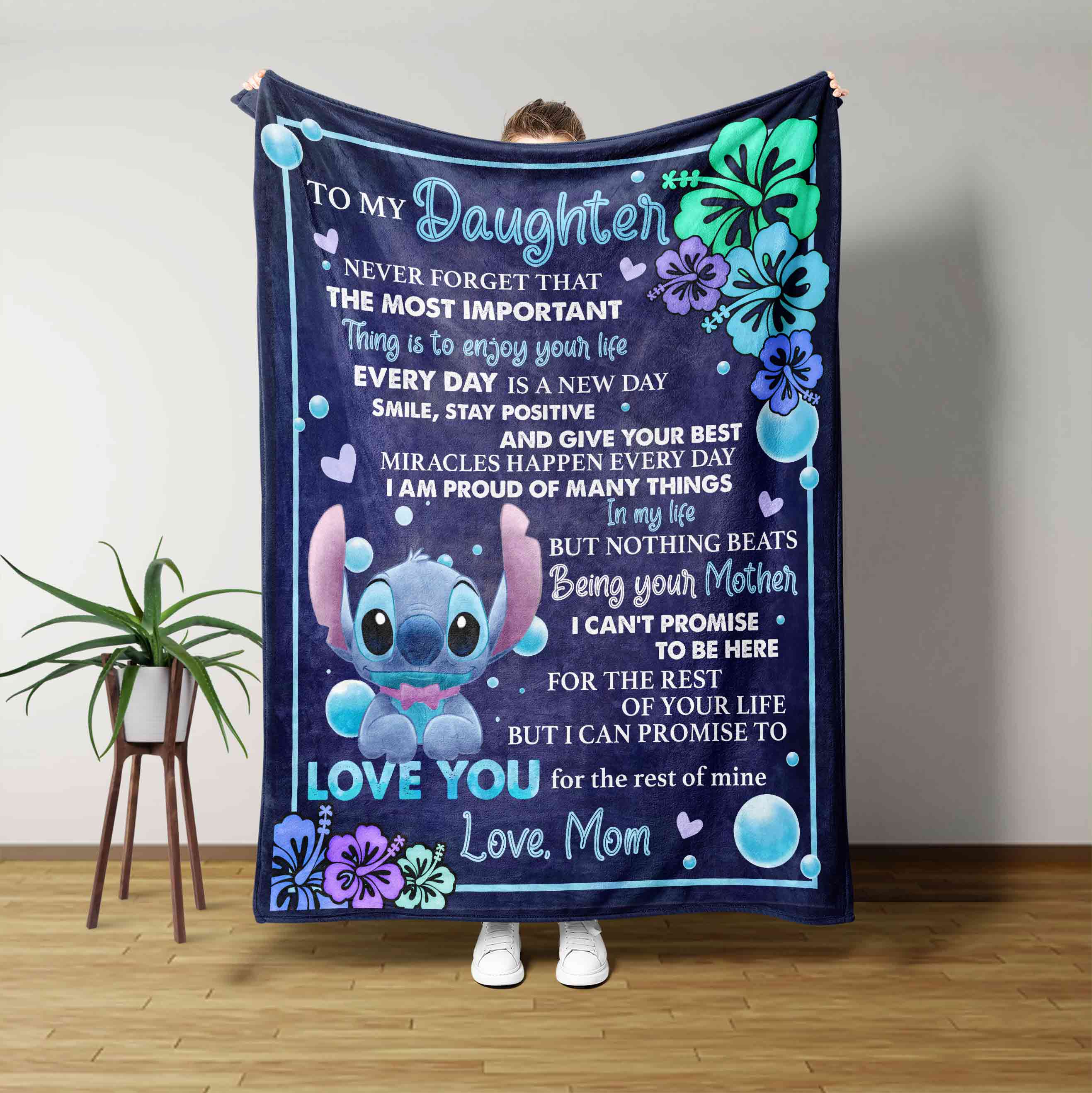 Stitch To My Daughter Blanket