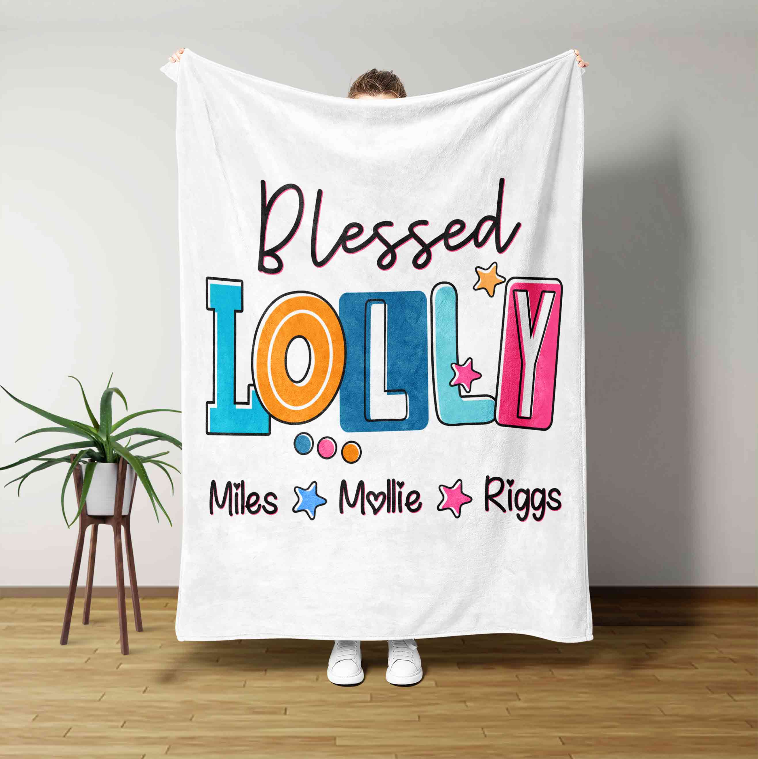 Blessed Loily Custom Name Blanket