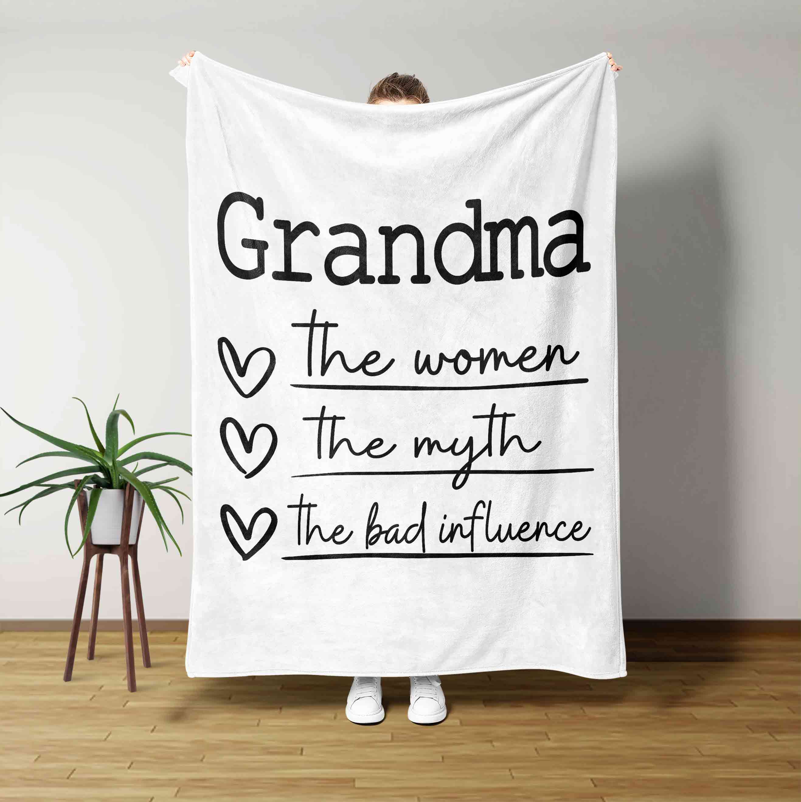 Grandma Gift The Women The Myth The Bad Influence Blanket
