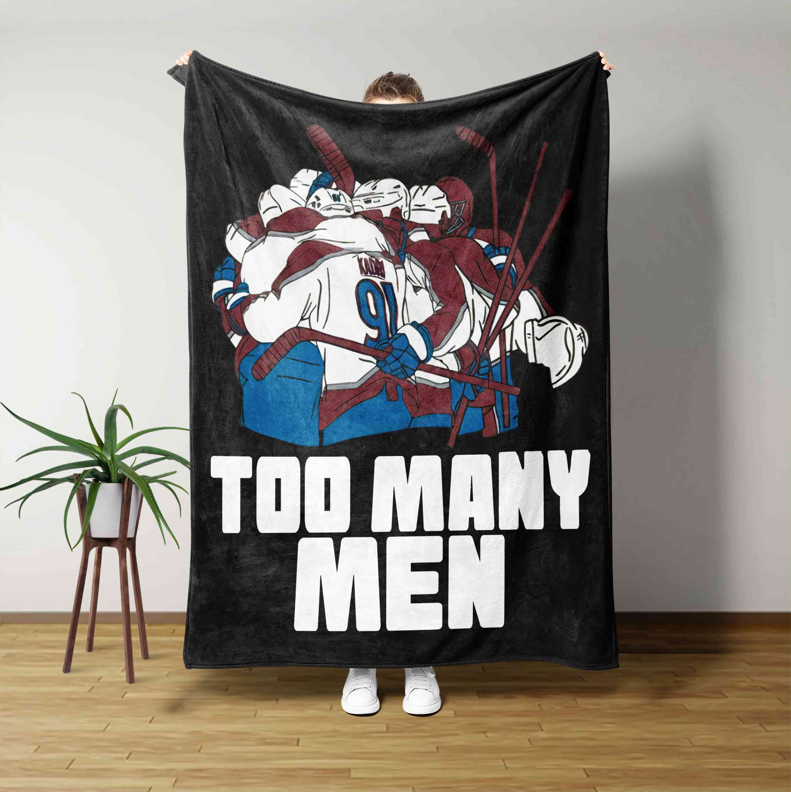 Too Many Men Sport Team Blanket
